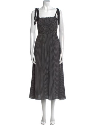 La Ligne Silk Midi Length Dress