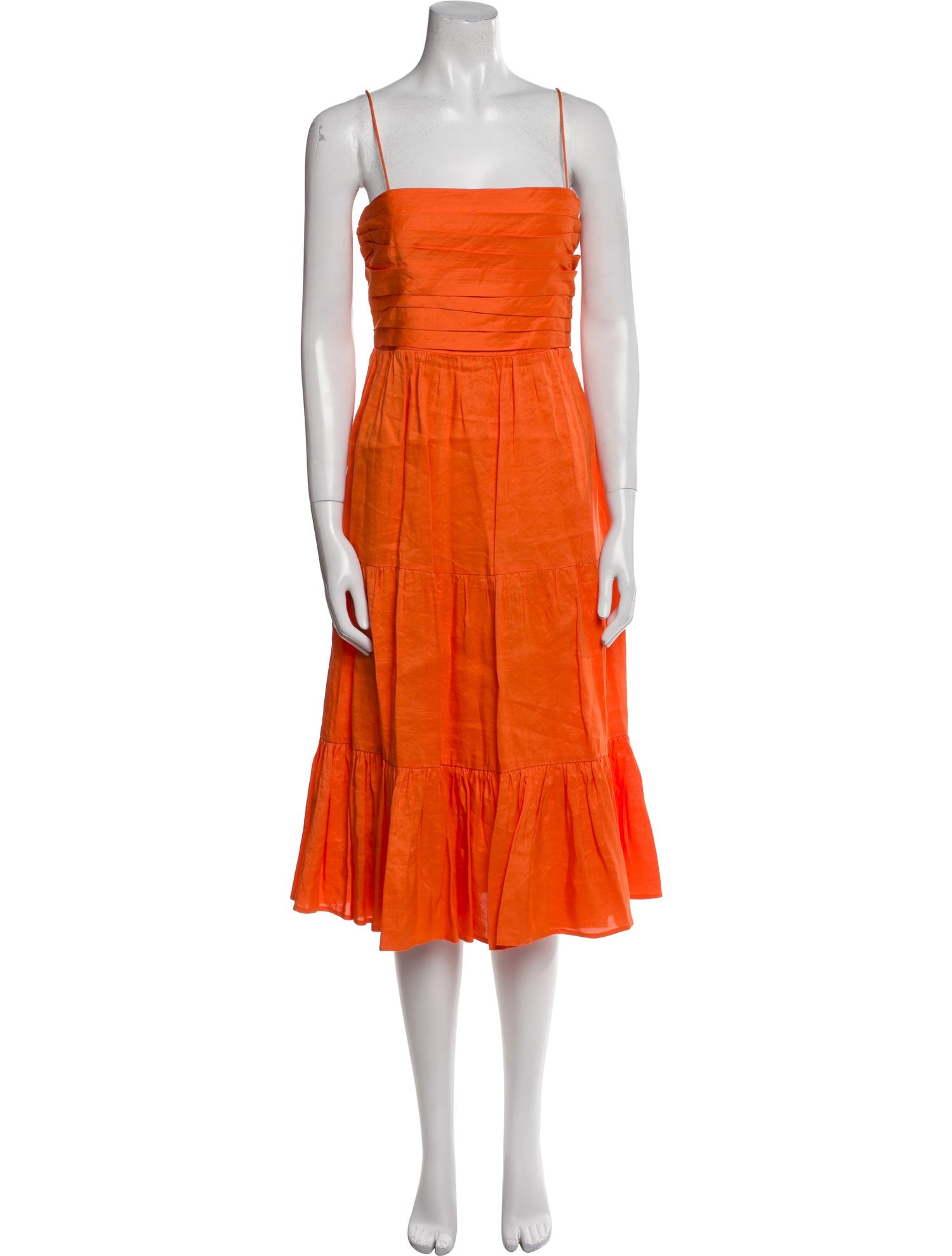 La Ligne Square Neckline Knee-Length Dress