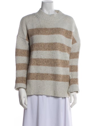 La Ligne Striped Mock Neck Sweater