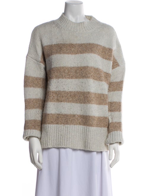La Ligne Striped Mock Neck Sweater