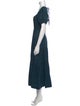 La Ligne Square Neckline Long Dress