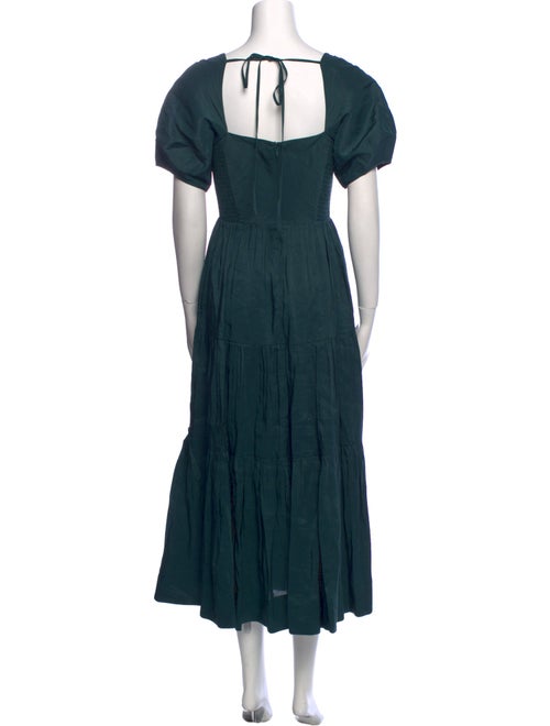 La Ligne Square Neckline Long Dress