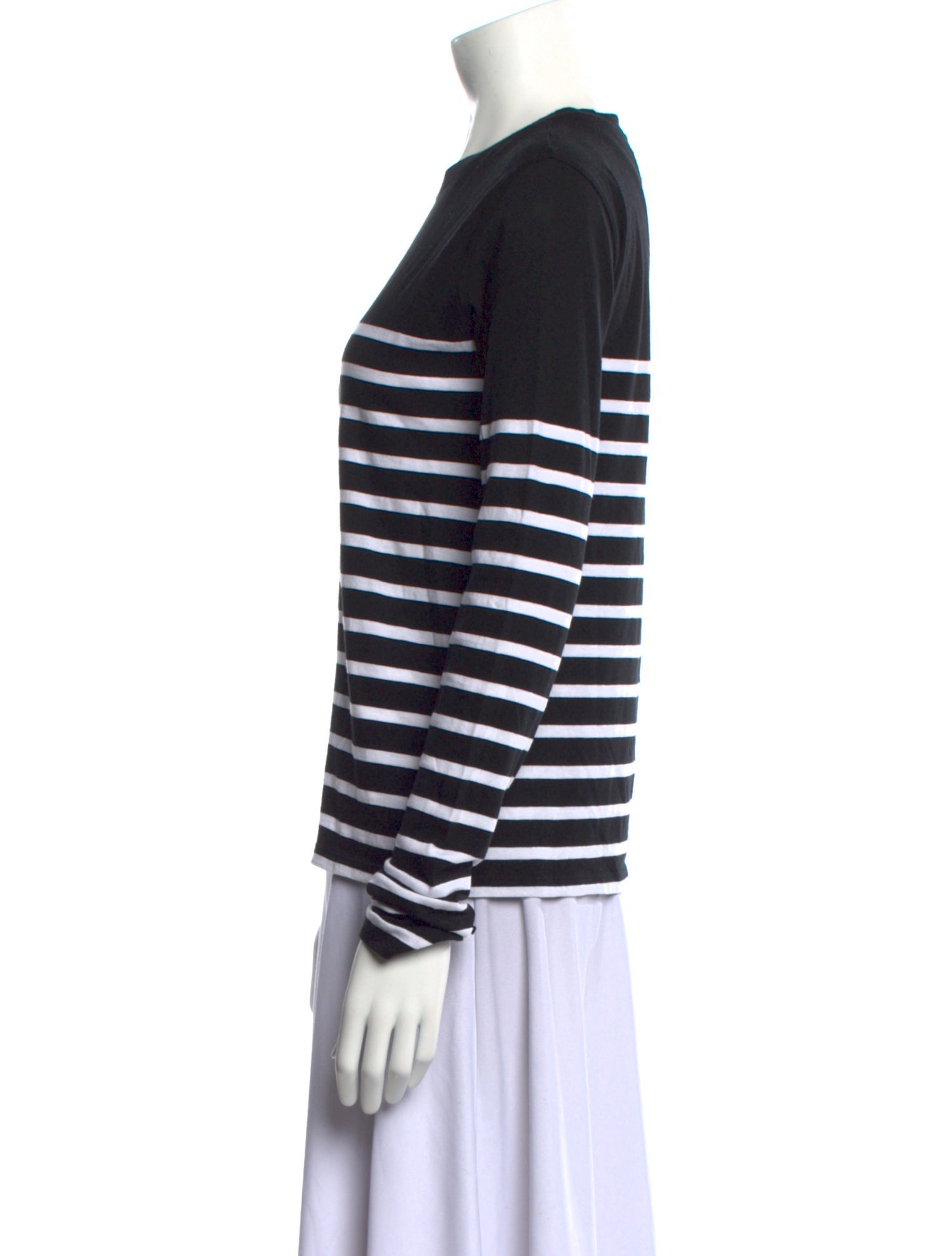 La Ligne Striped Crew Neck Top
