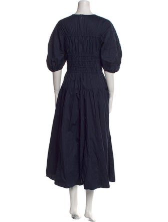 La Ligne V-Neck Long Dress