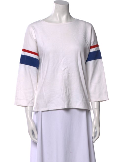 La Ligne Striped Bateau Neckline Top