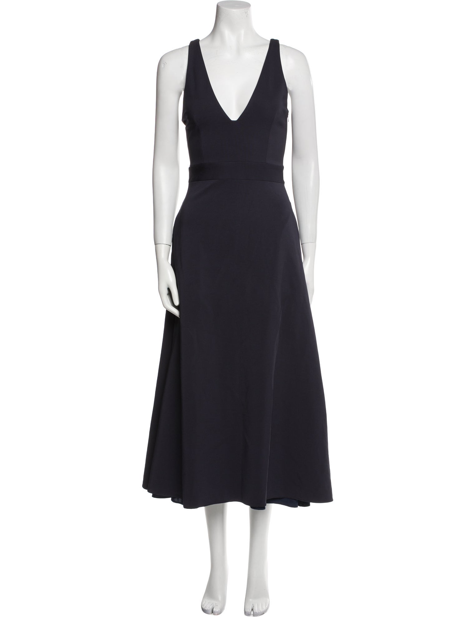 La Ligne V-Neck Long Dress