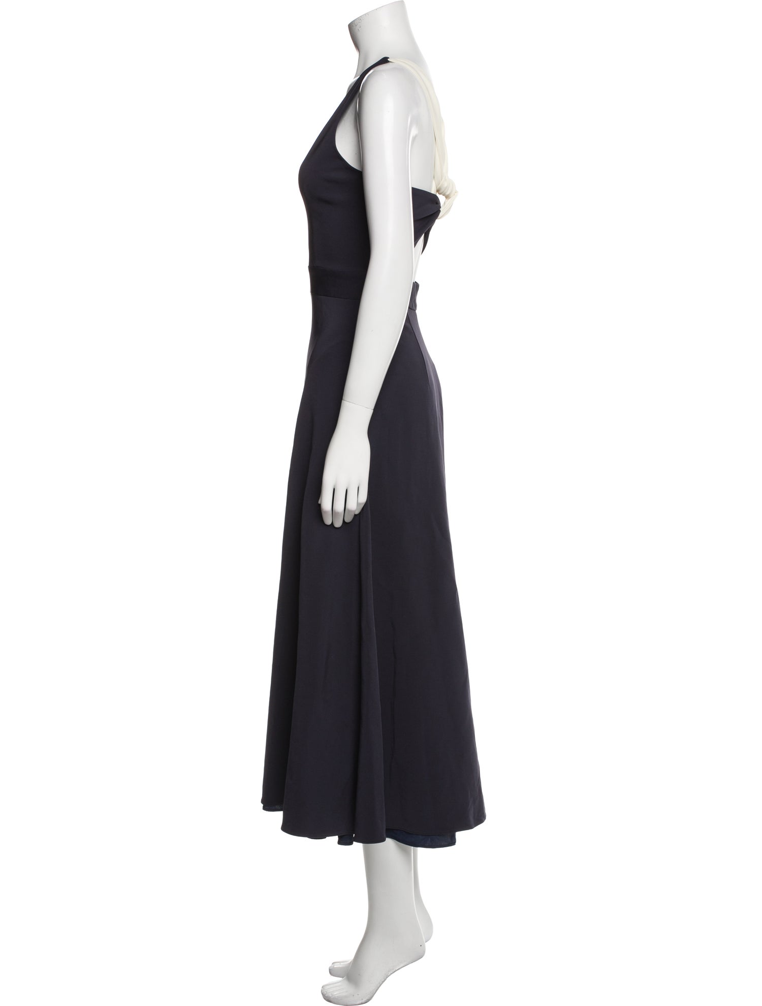 La Ligne V-Neck Long Dress