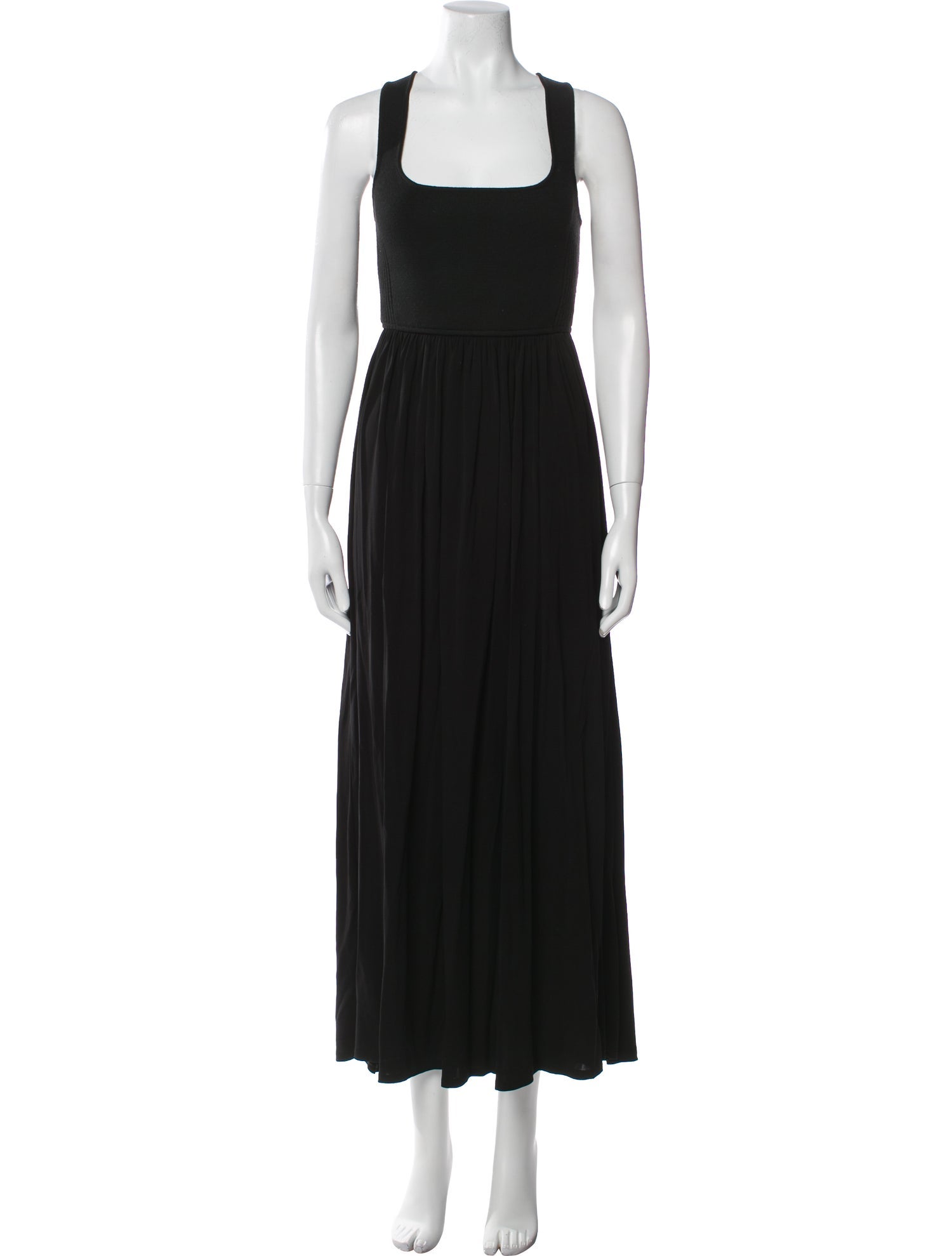 La Ligne Square Neckline Long Dress