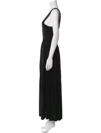 La Ligne Square Neckline Long Dress