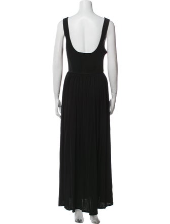La Ligne Square Neckline Long Dress