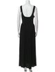 La Ligne Square Neckline Long Dress