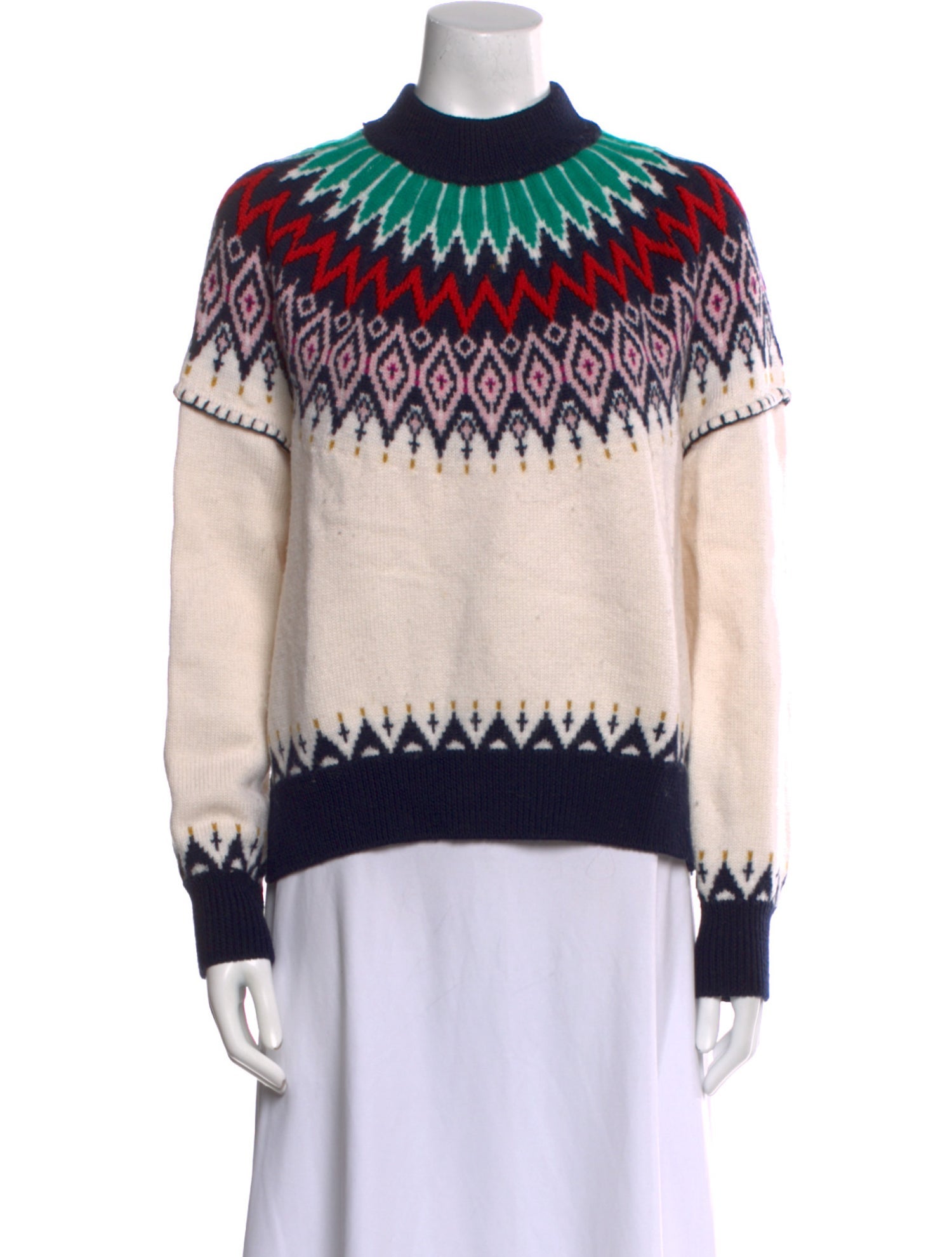La Ligne Merino Wool Printed Sweater