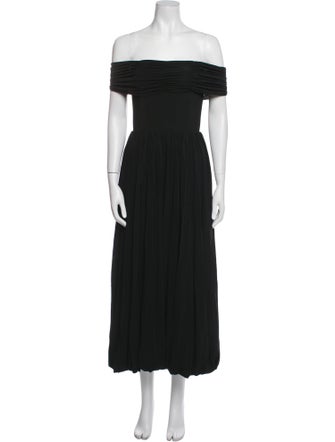La Ligne Off-The-Shoulder Midi Length Dress