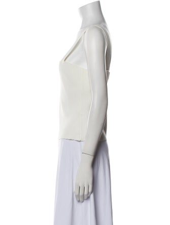 La Ligne Square Neckline Sleeveless Crop Top