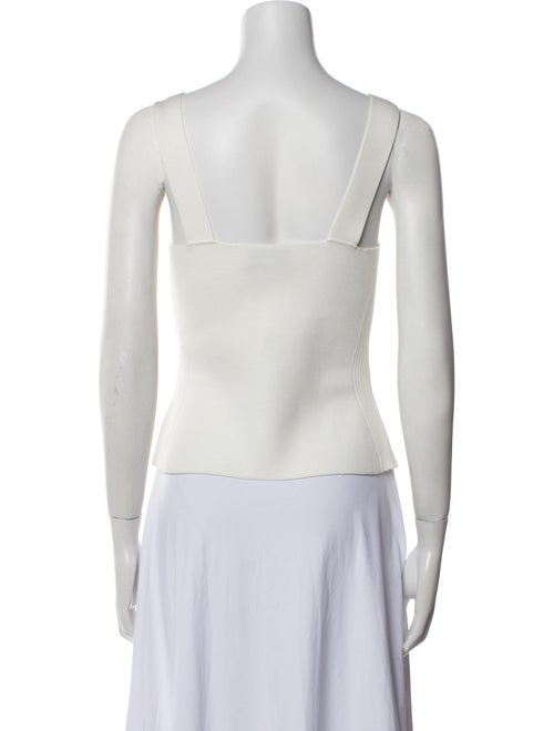 La Ligne Square Neckline Sleeveless Crop Top