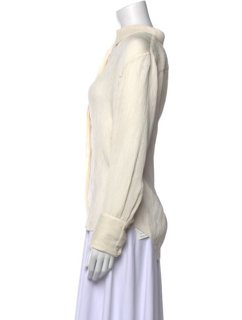 La Ligne Long Sleeve Button-Up Top