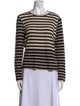 La Ligne Striped Crew Neck Top