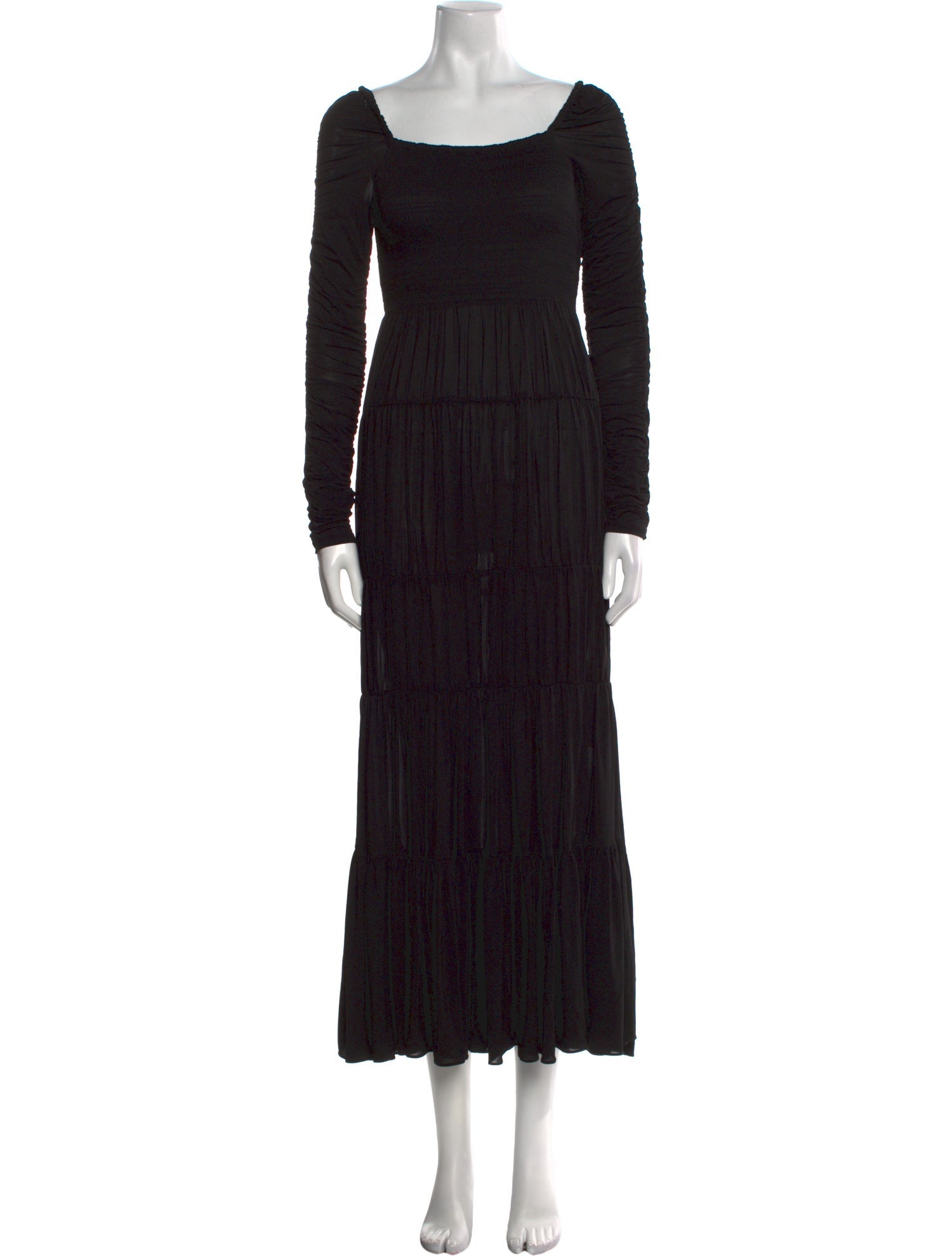 La Ligne Square Neckline Long Dress