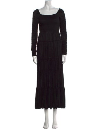 La Ligne Square Neckline Long Dress