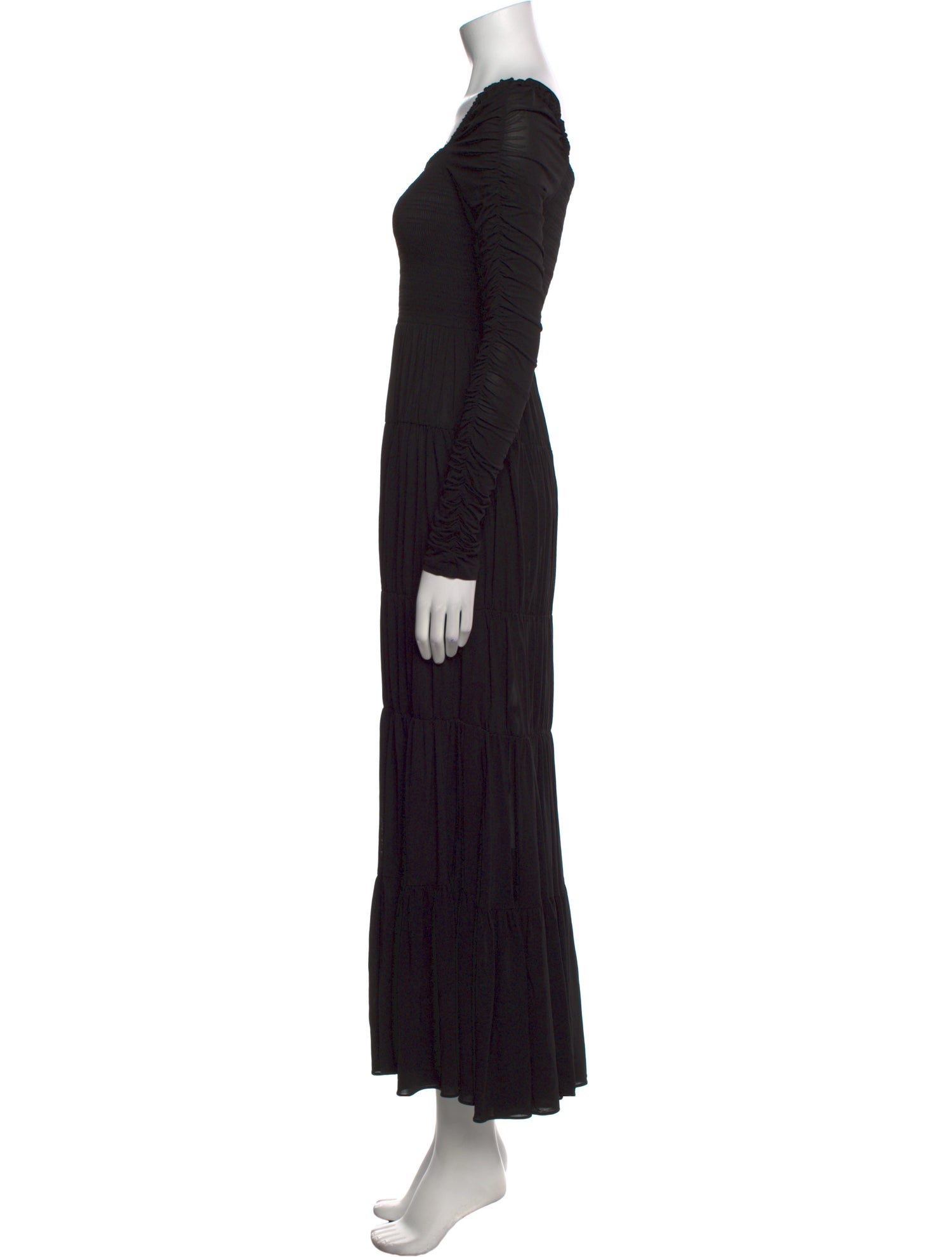 La Ligne Square Neckline Long Dress