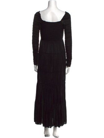 La Ligne Square Neckline Long Dress