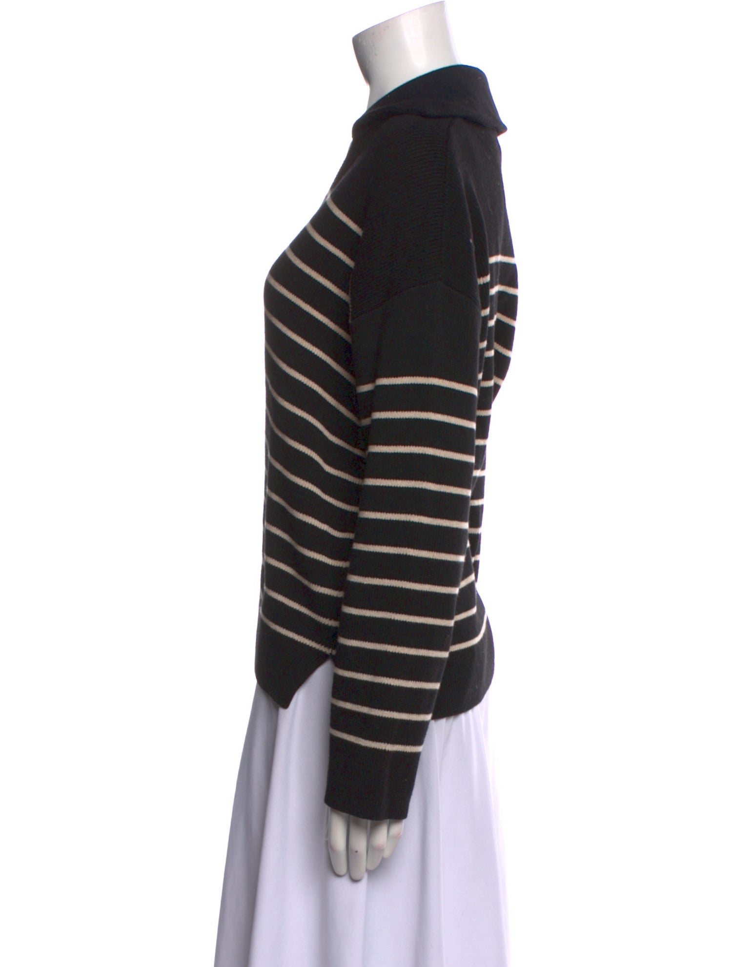 La Ligne Striped V-Neck Sweater