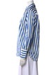 La Ligne Striped Long Sleeve Button-Up Top