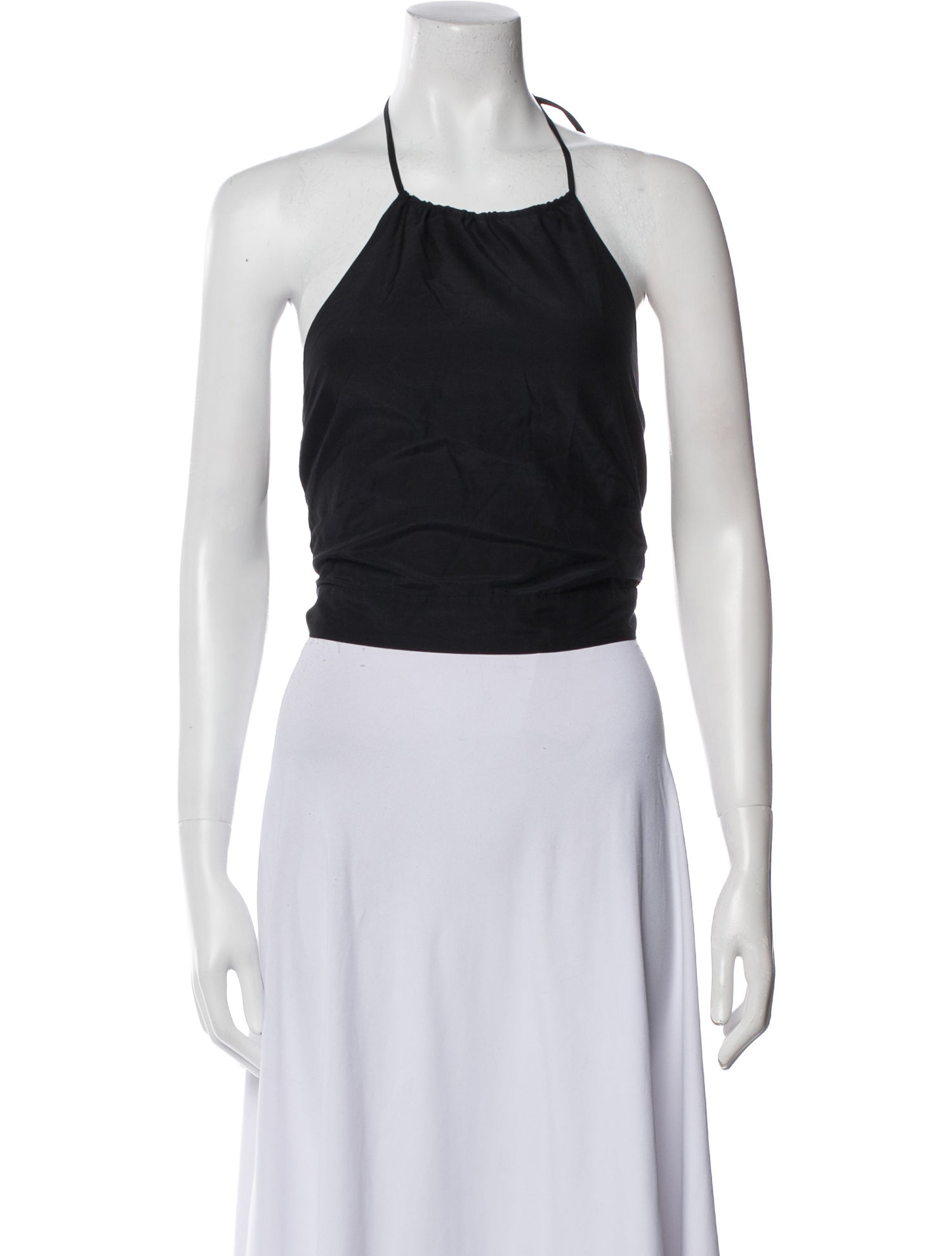 La Ligne Halterneck Sleeveless Crop Top