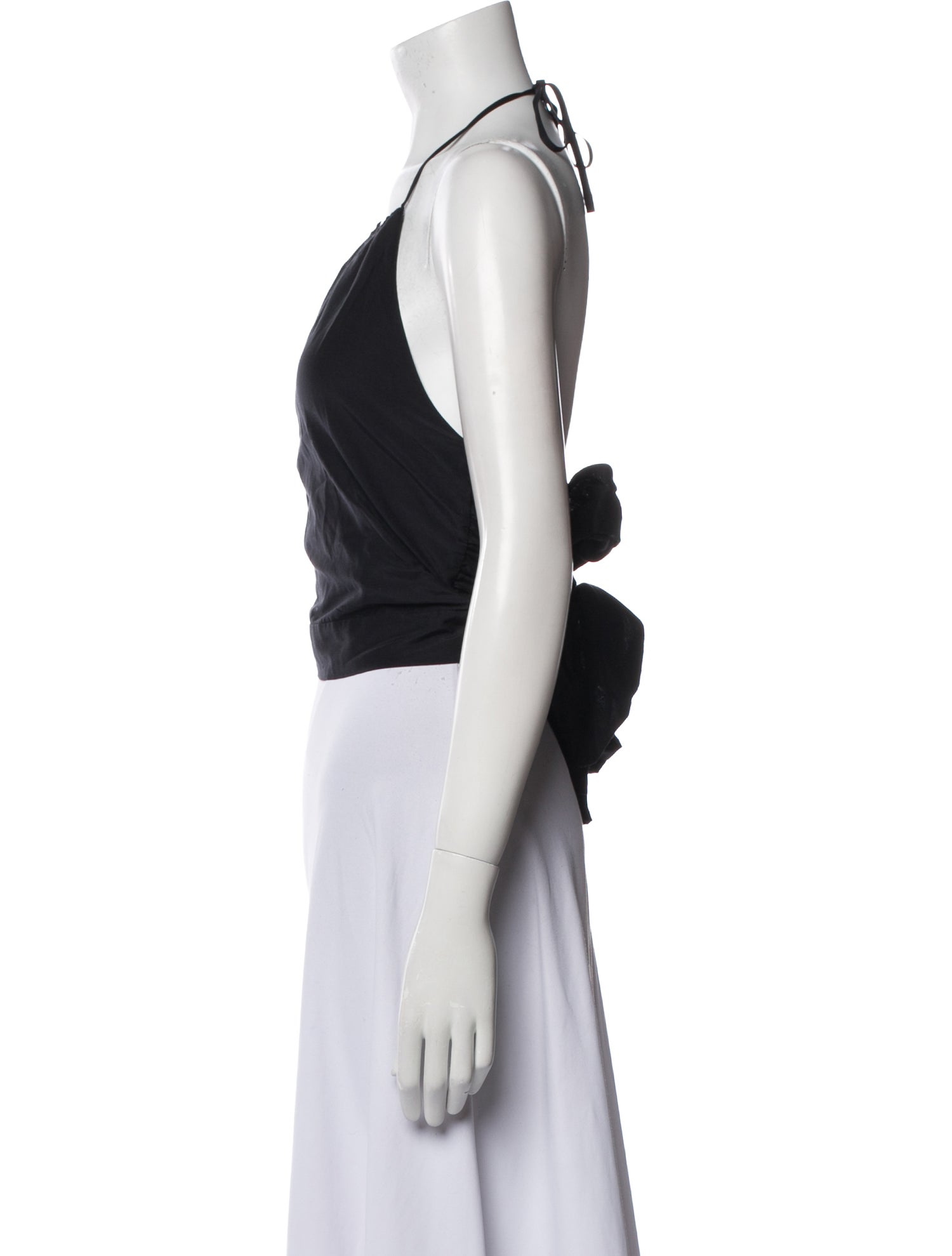 La Ligne Halterneck Sleeveless Crop Top