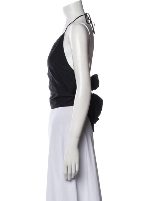 La Ligne Halterneck Sleeveless Crop Top