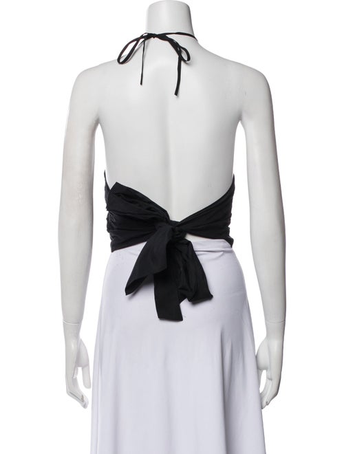 La Ligne Halterneck Sleeveless Crop Top