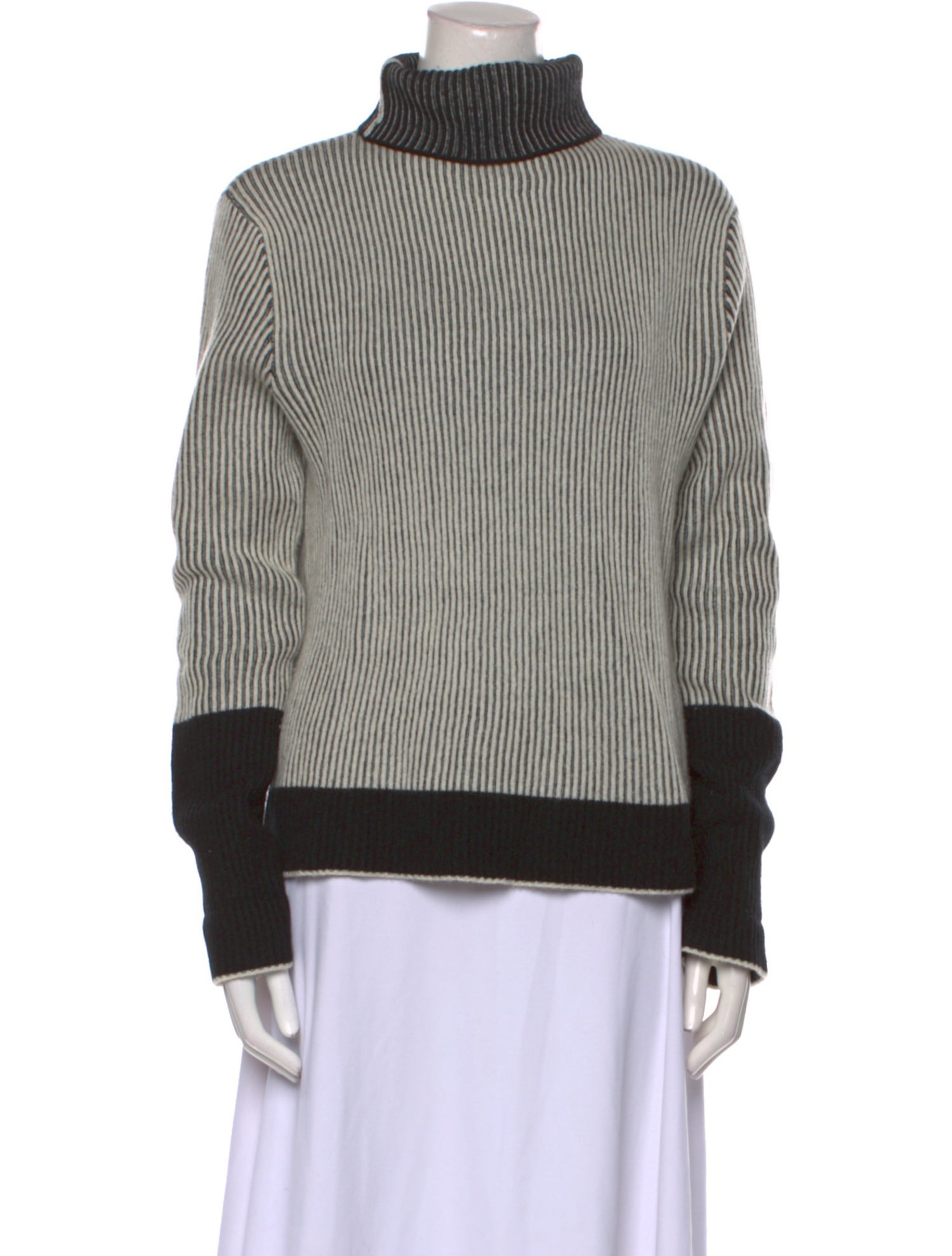 La Ligne Cashmere Colorblock Pattern Sweater