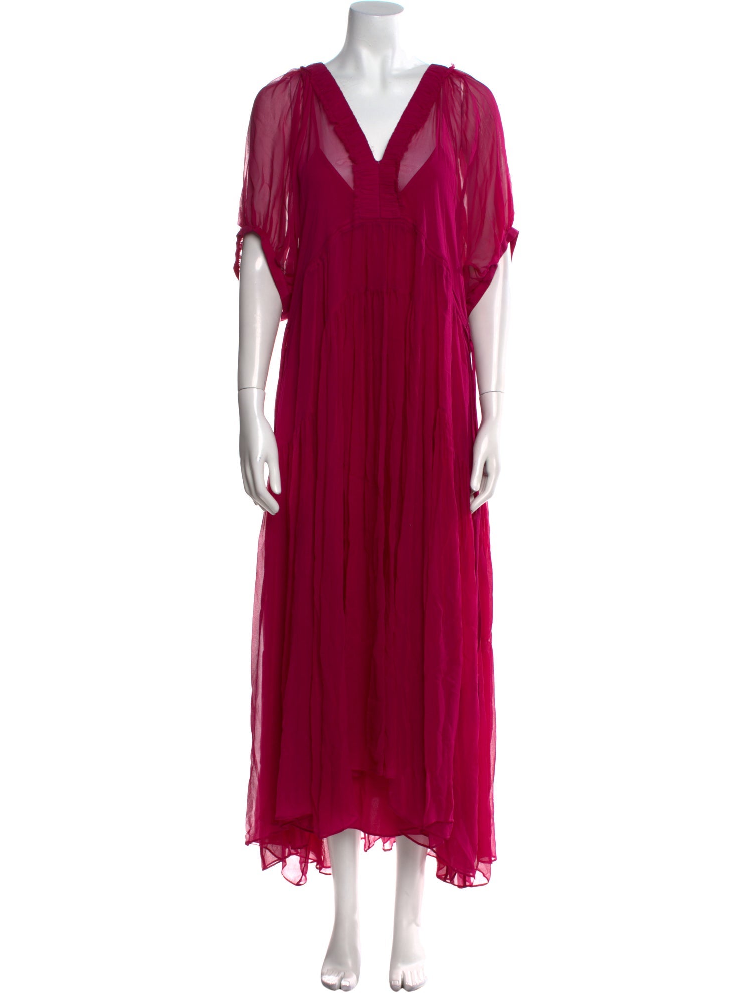 La Ligne V-Neck Long Dress