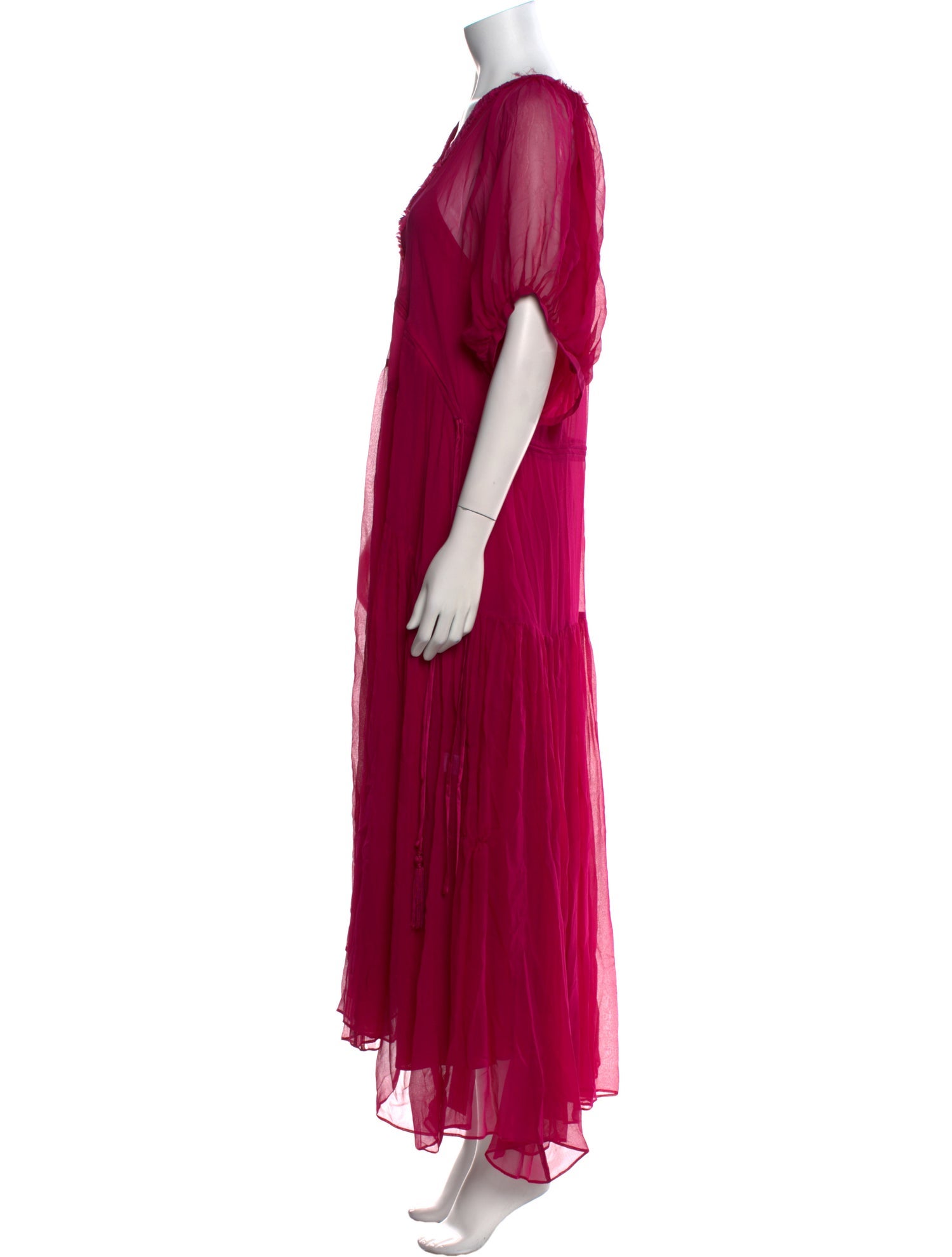 La Ligne V-Neck Long Dress