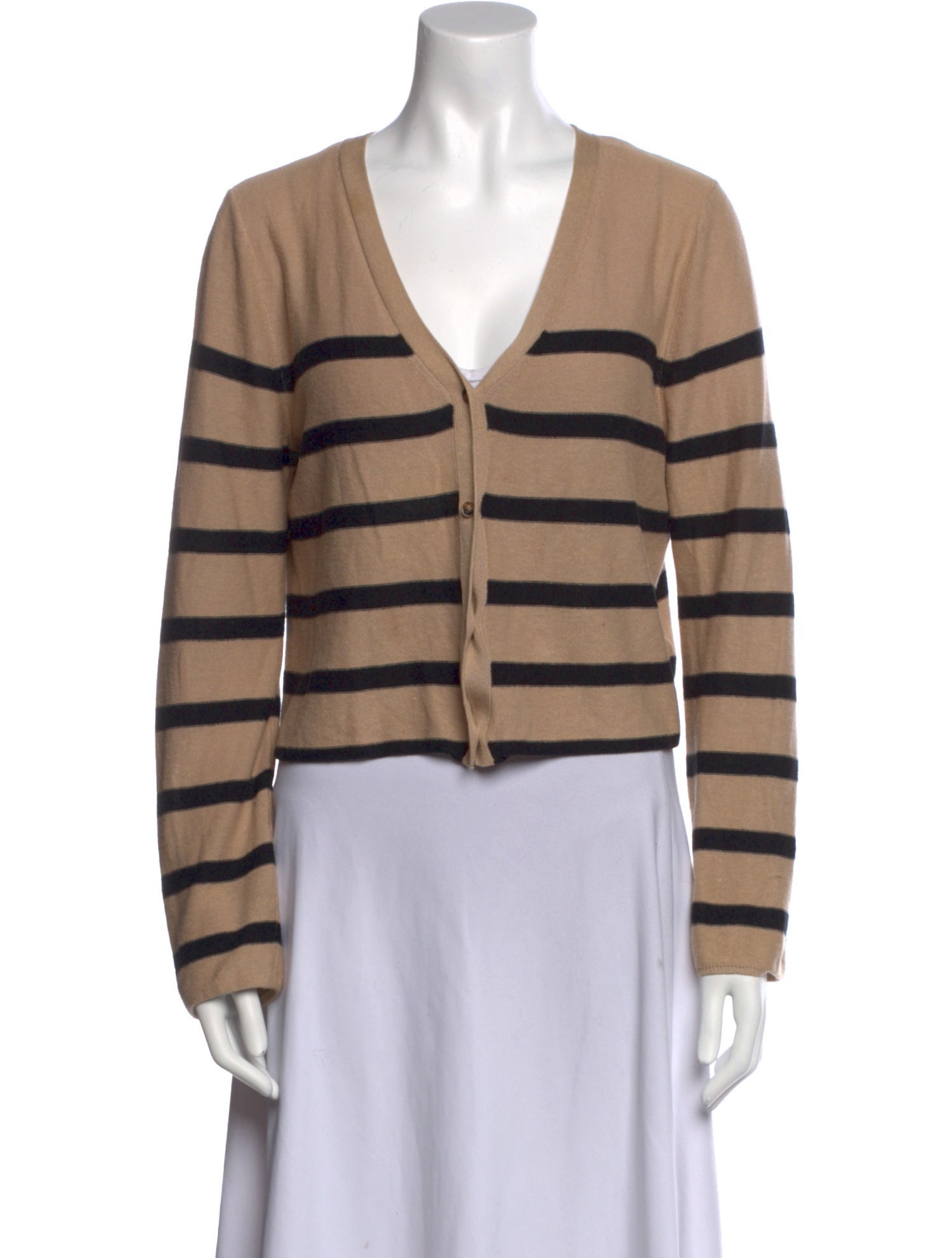 La Ligne Striped V-Neck Sweater