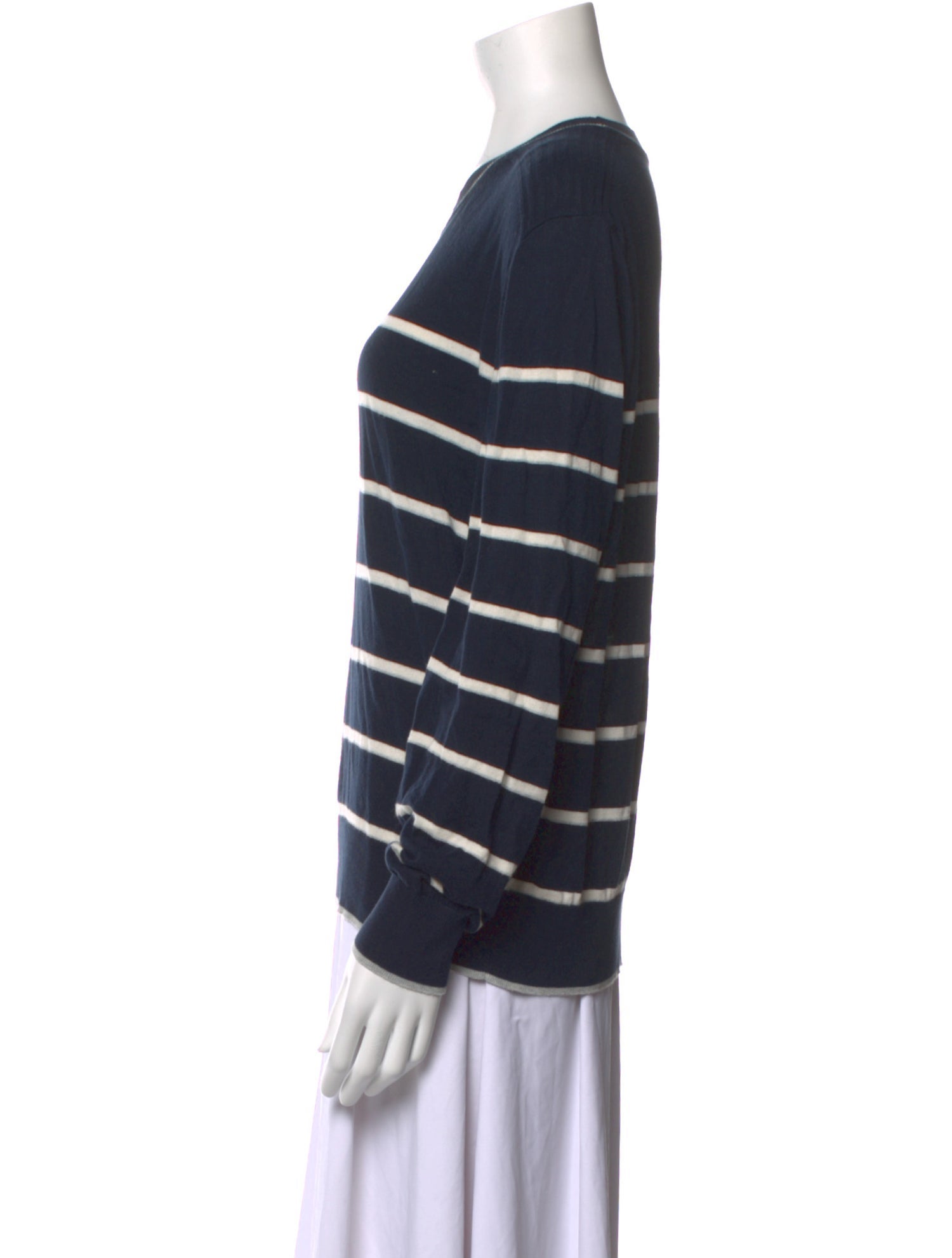 La Ligne Striped Crew Neck Sweatshirt