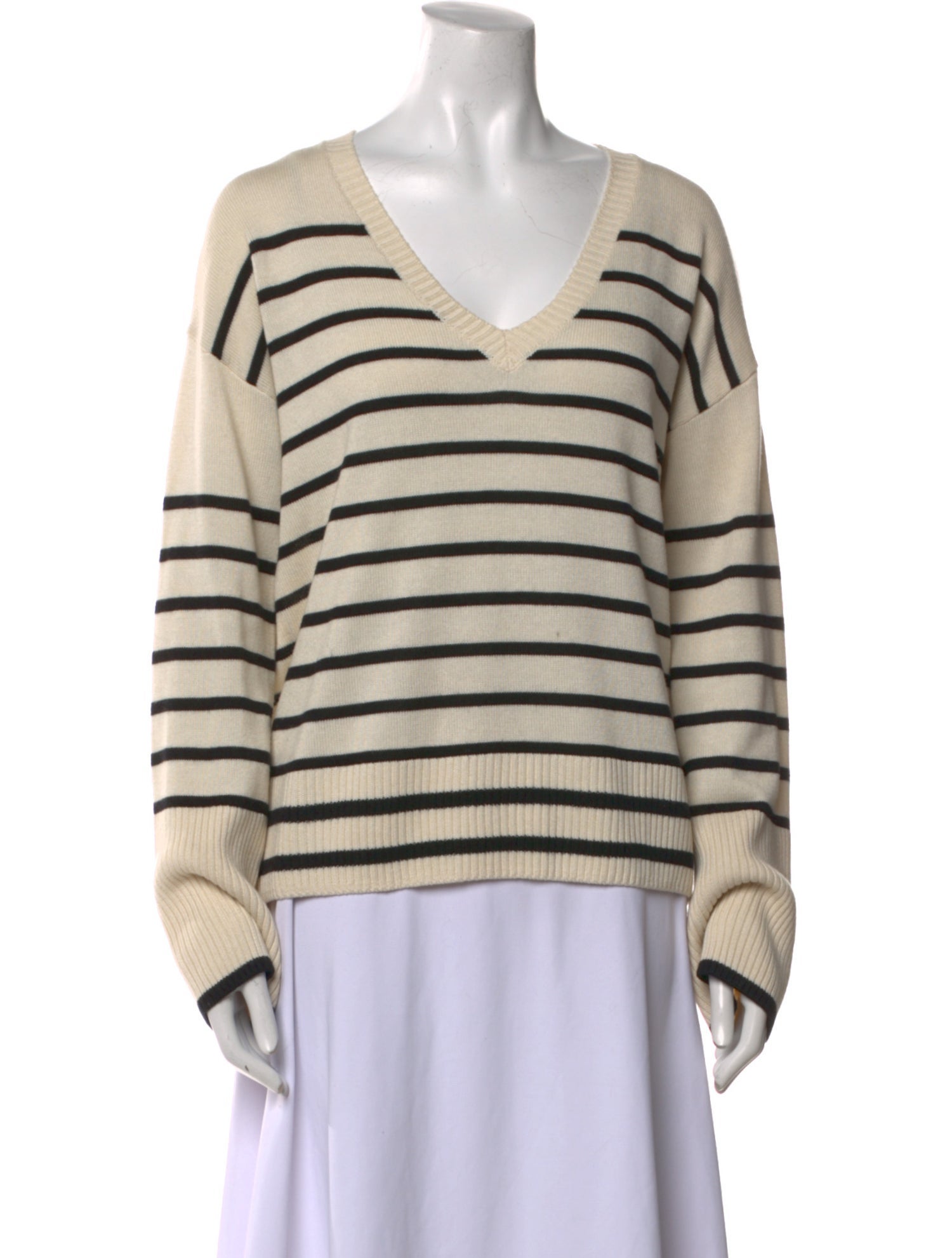 La Ligne Silk Striped Sweater