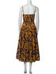 La Ligne Printed Midi Length Dress