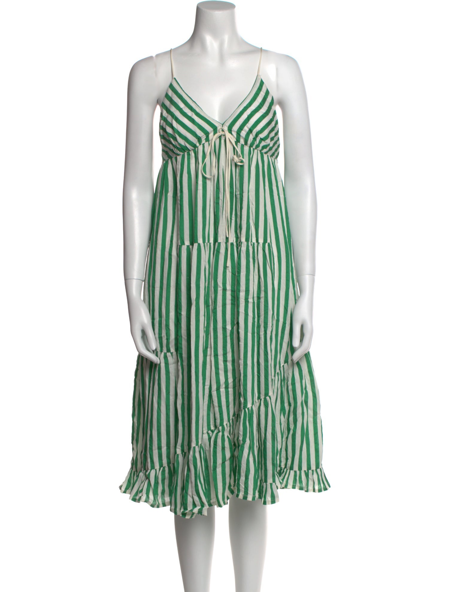 La Ligne Striped Midi Length Dress