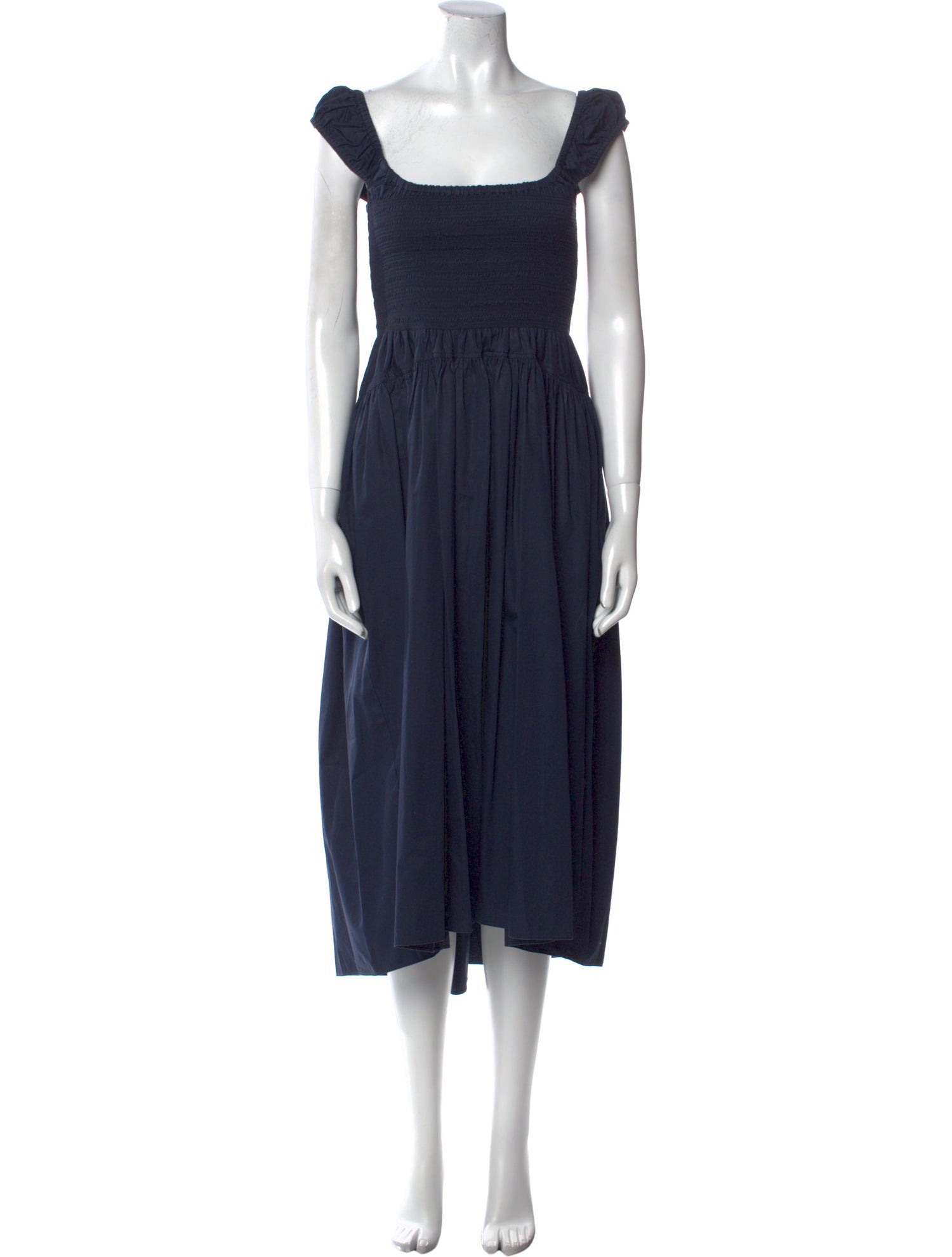 La Ligne Square Neckline Long Dress