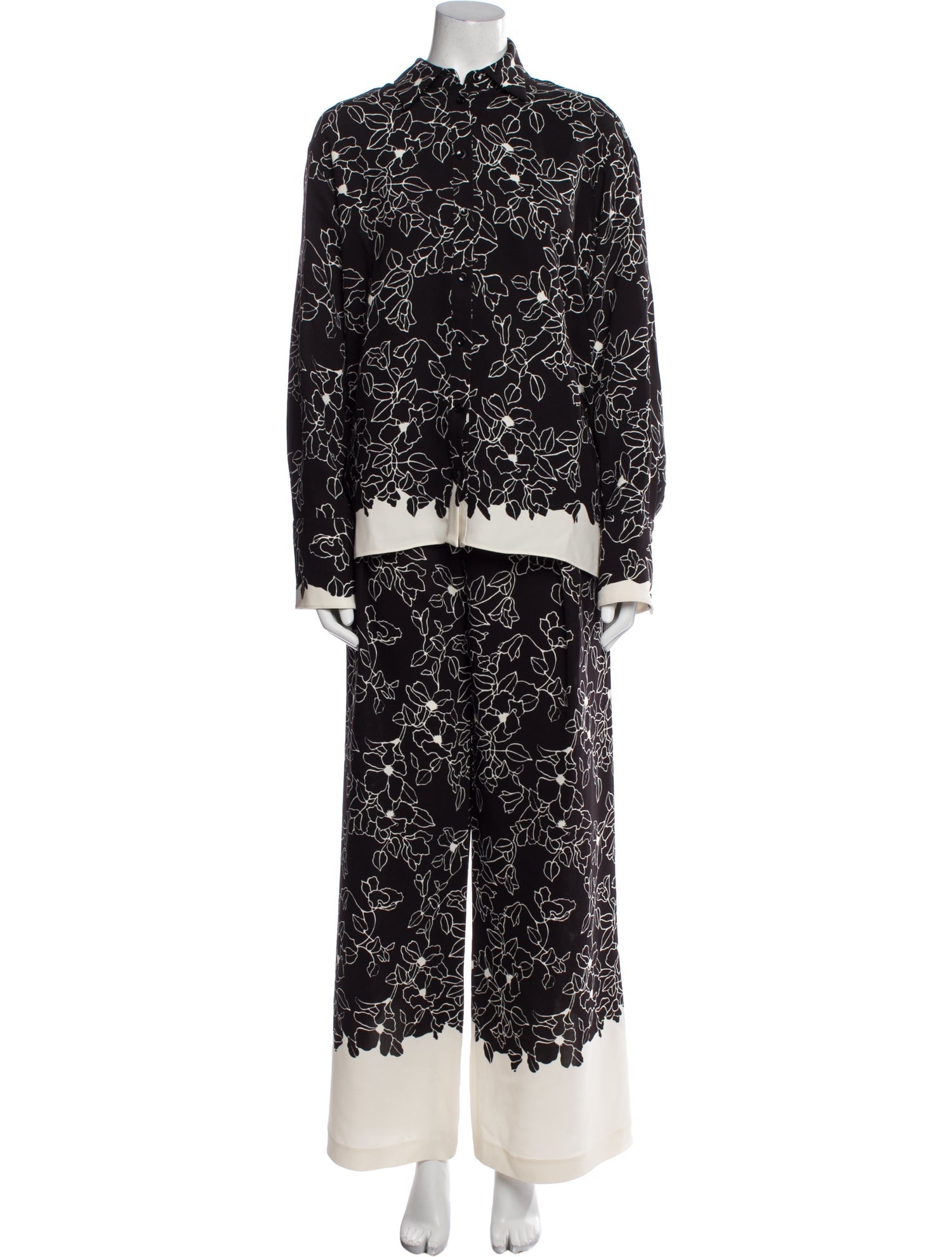 La Ligne Floral Print Pant Set