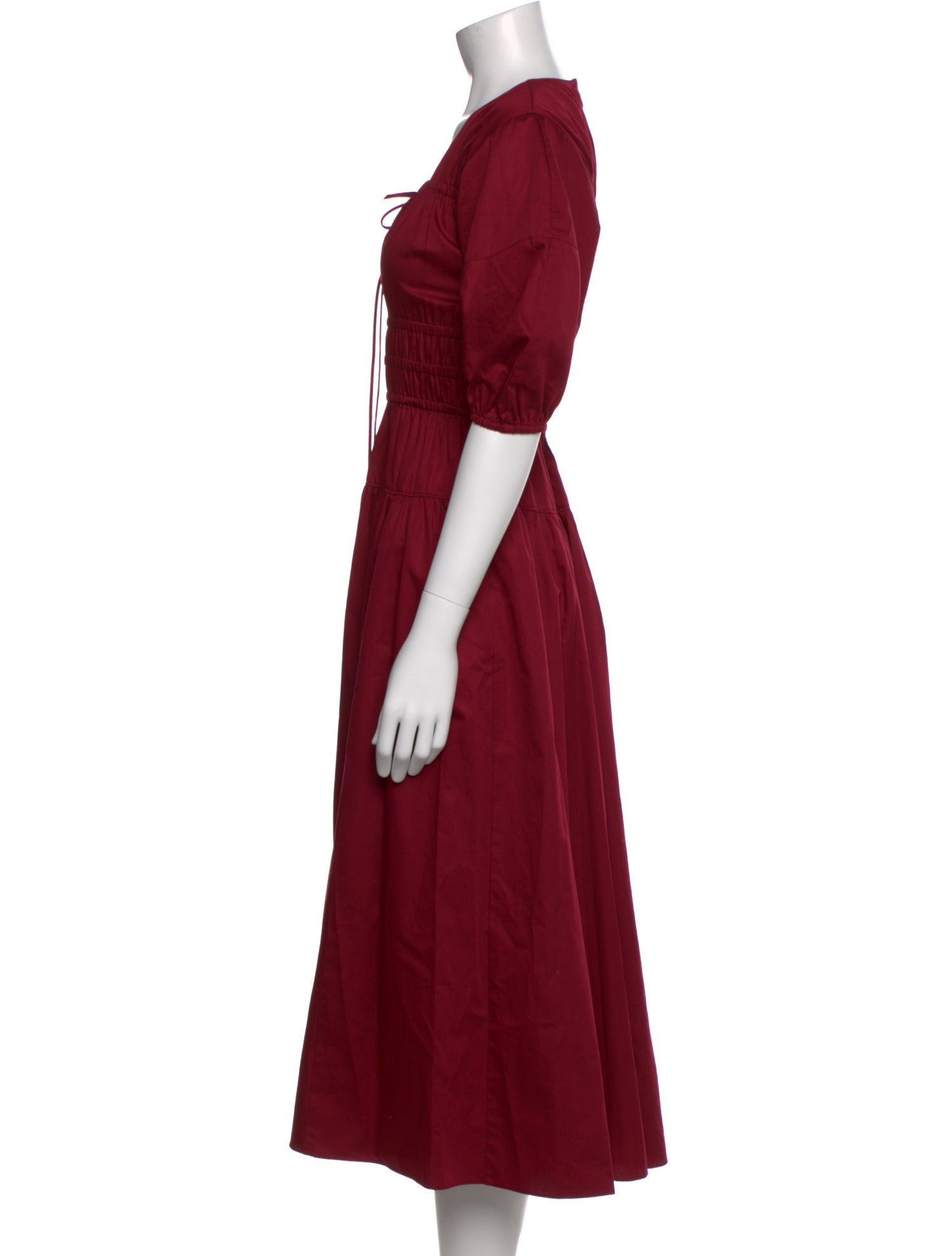 La Ligne Tie Neck Long Dress