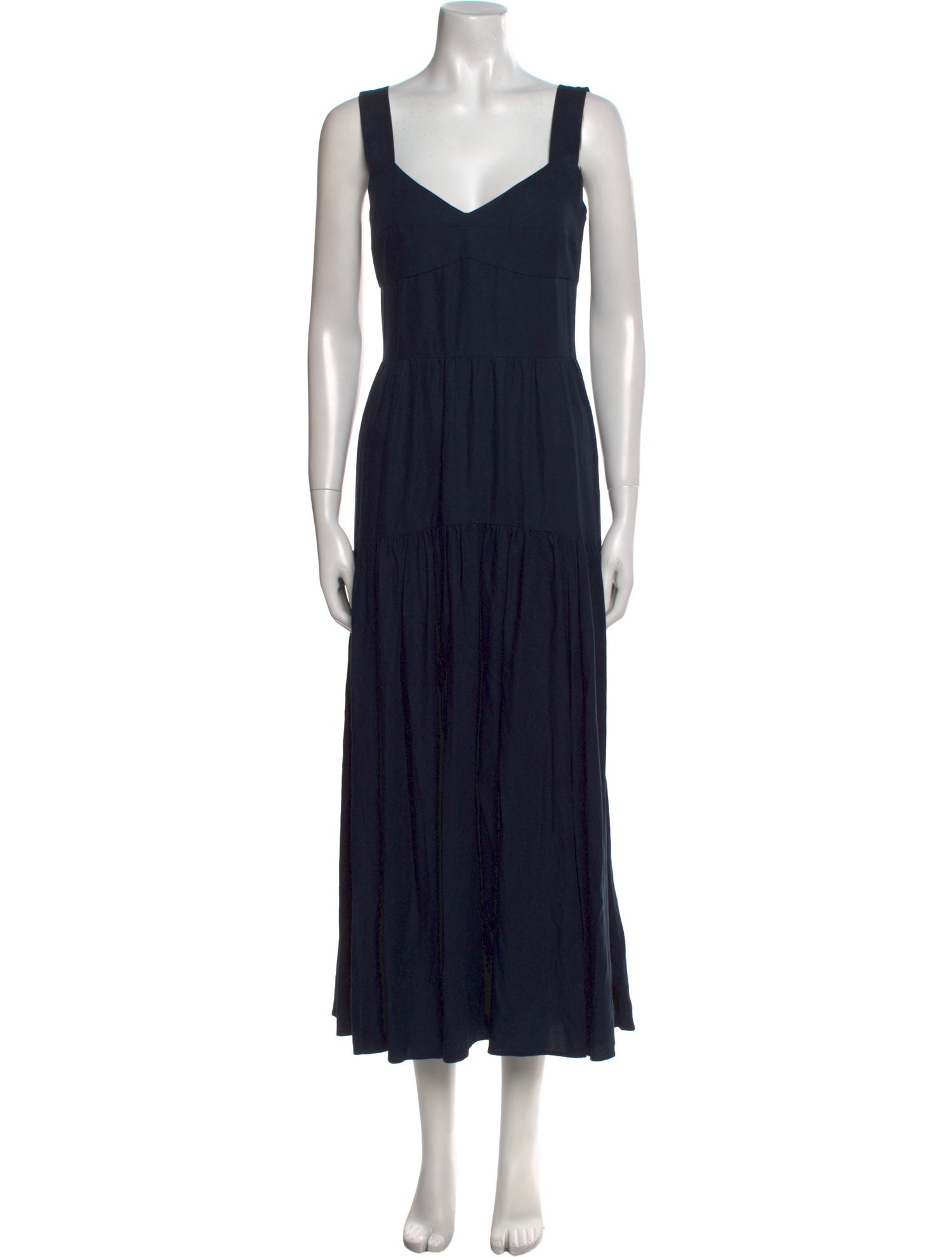 La Ligne V-Neck Long Dress