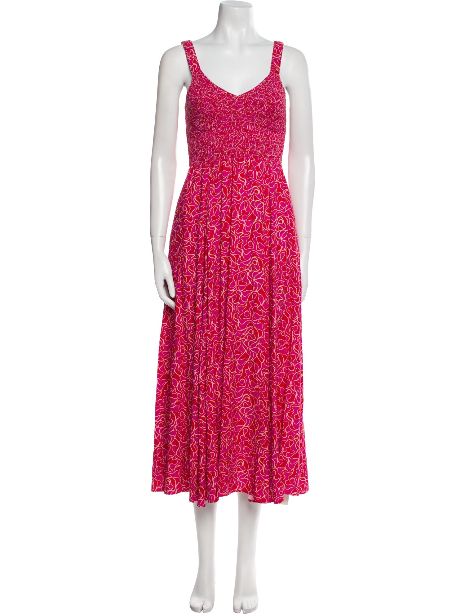 La Ligne Printed Long Dress