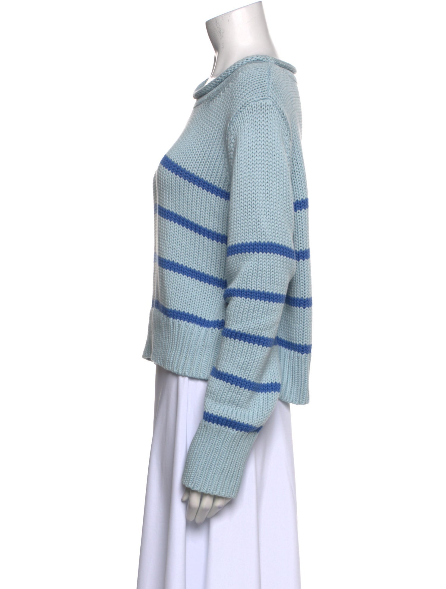 La Ligne Striped Scoop Neck Sweater