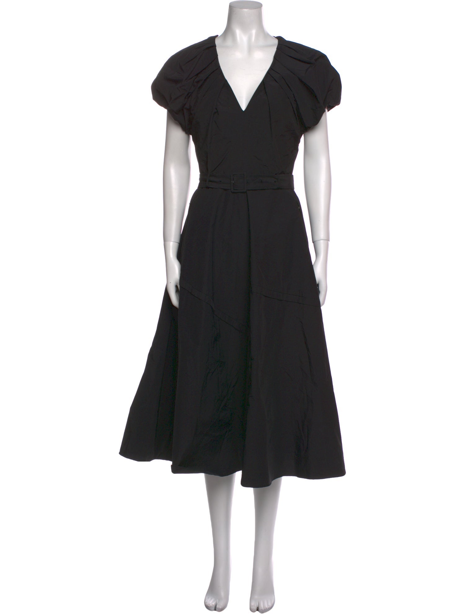 La Ligne V-Neck Midi Length Dress