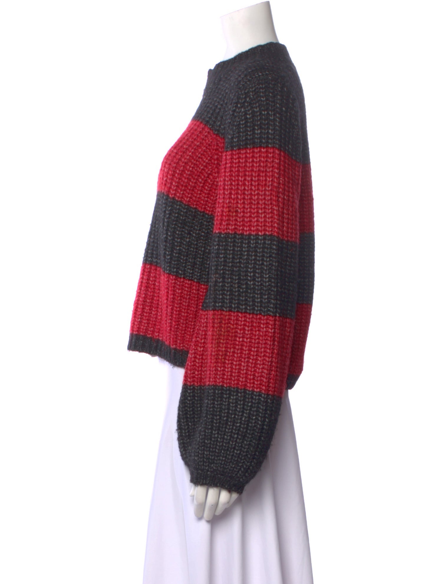 La Ligne Striped Mock Neck Sweater