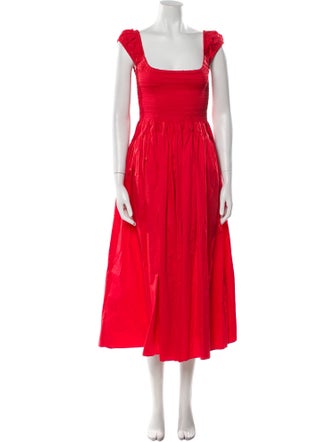 La Ligne Square Neckline Long Dress