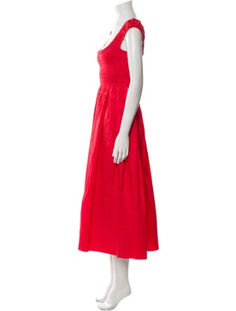 La Ligne Square Neckline Long Dress