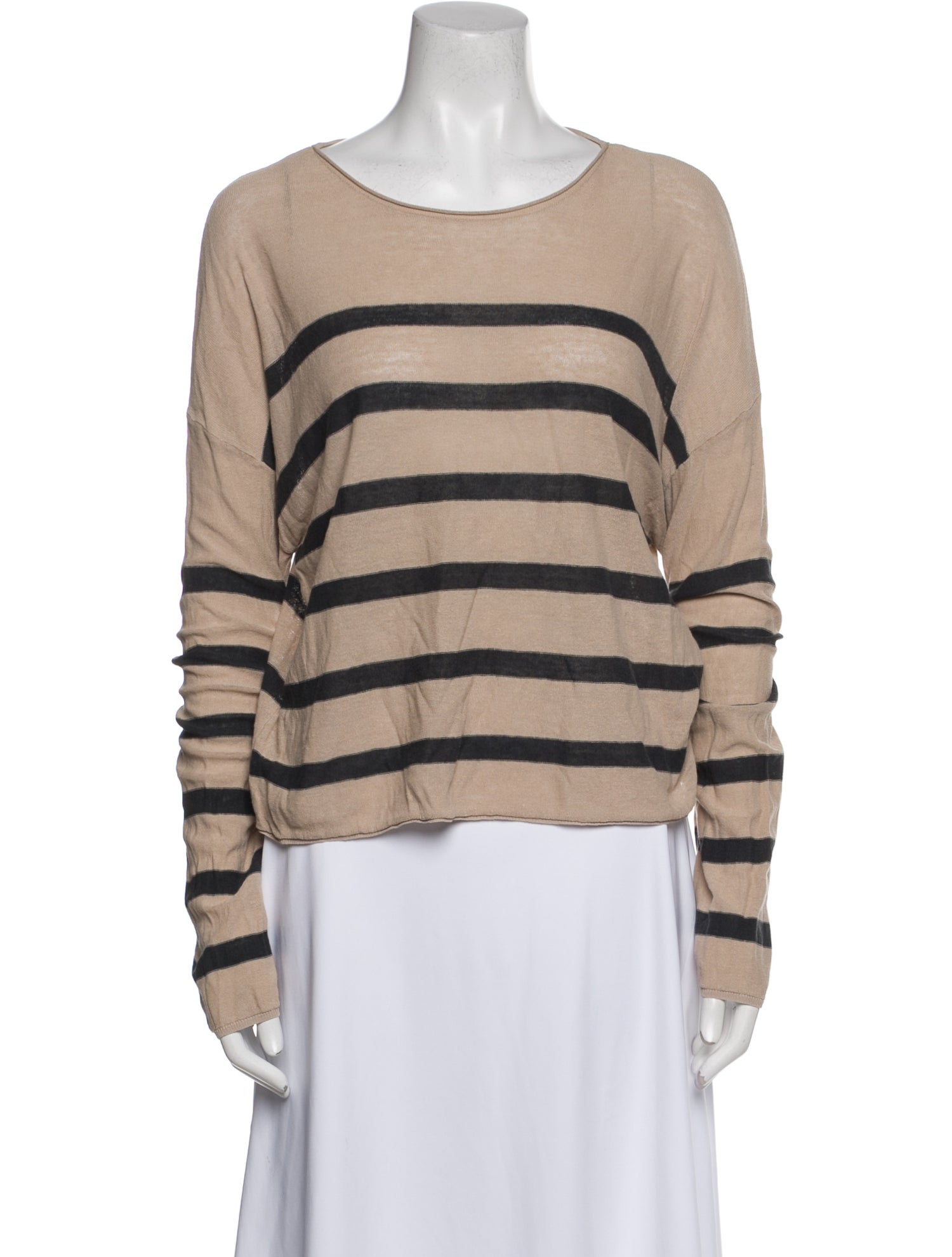 La Ligne Striped Scoop Neck Top